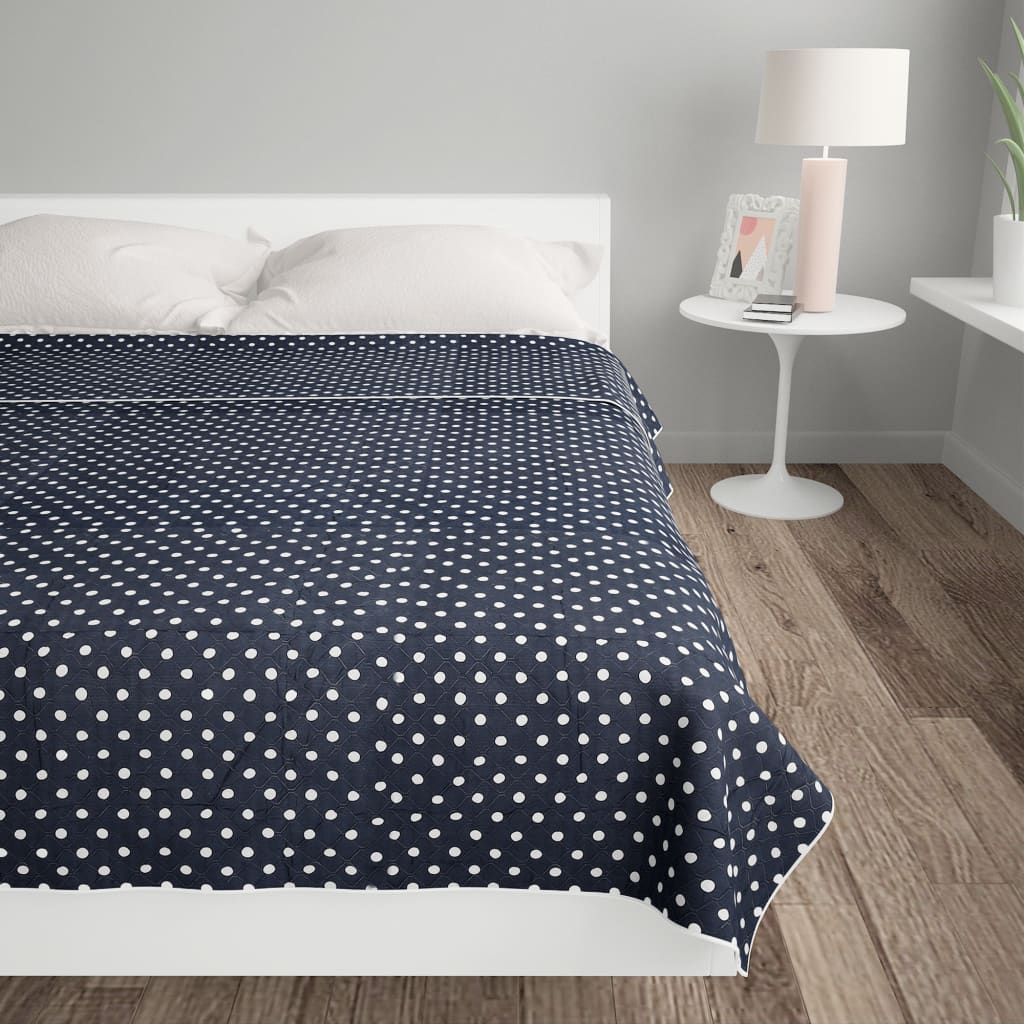 Quilt Dark Blue 170x210 cm Ultrasonic Quilted Fabric