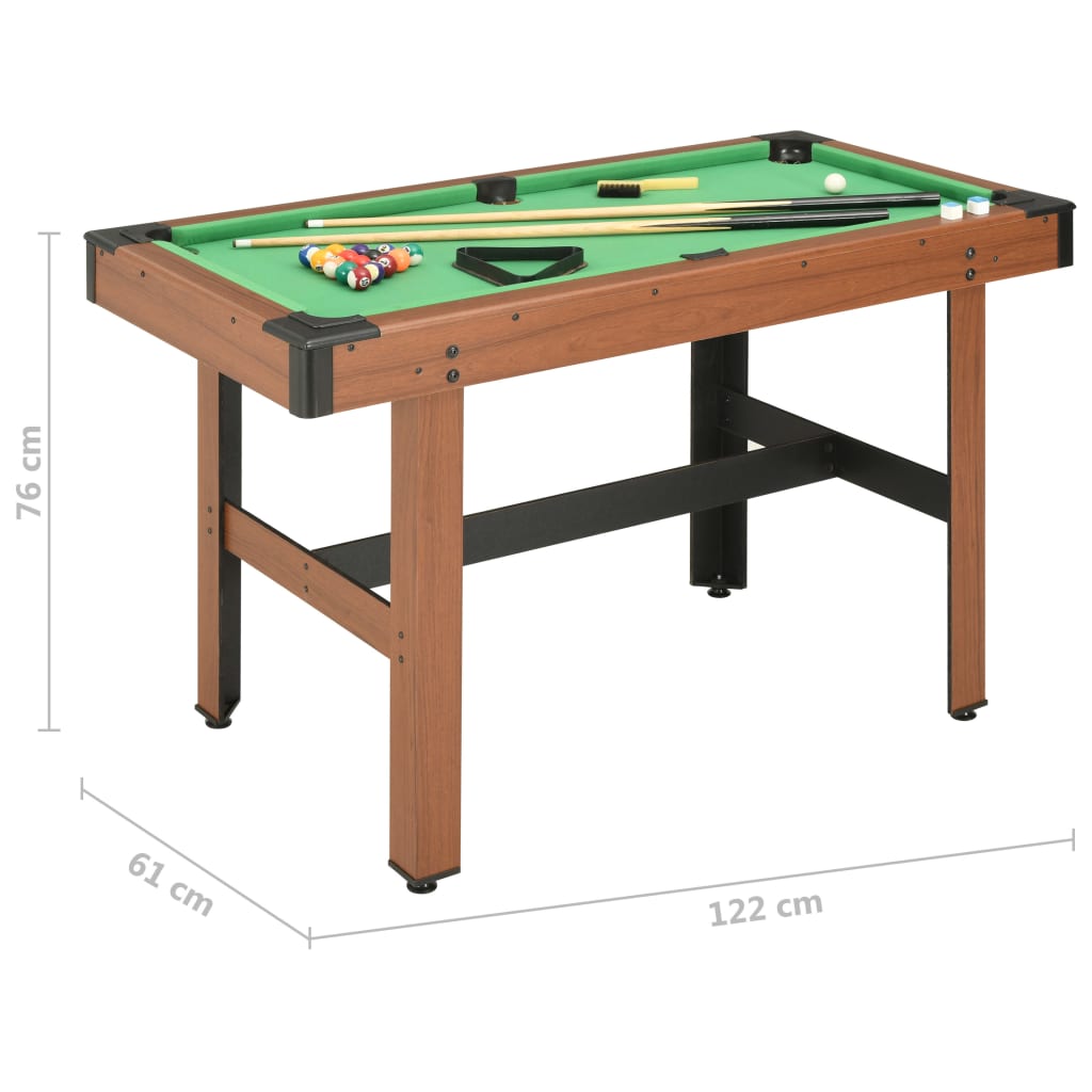 4 Feet Billiard Table 122x61x76 cm Brown
