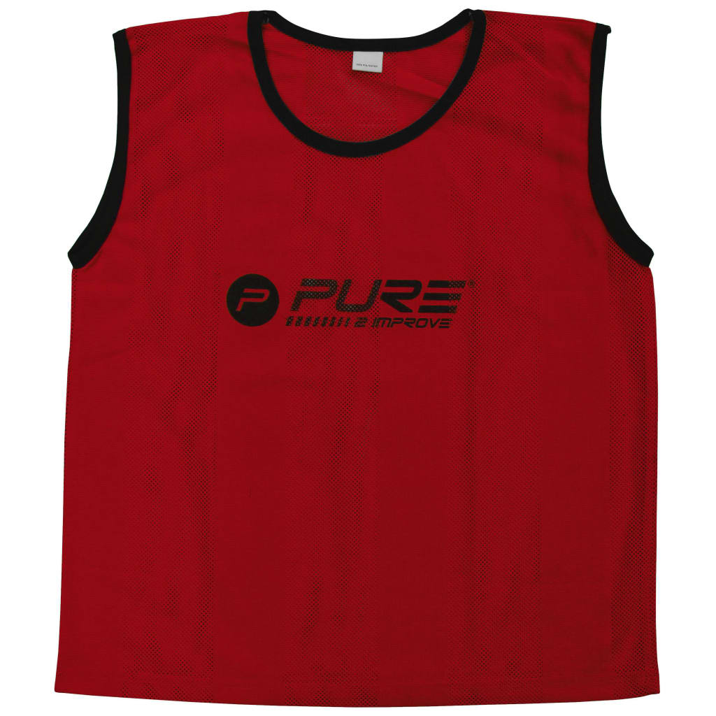 Pure2Improve Training Bibs 4 pcs Senior Red