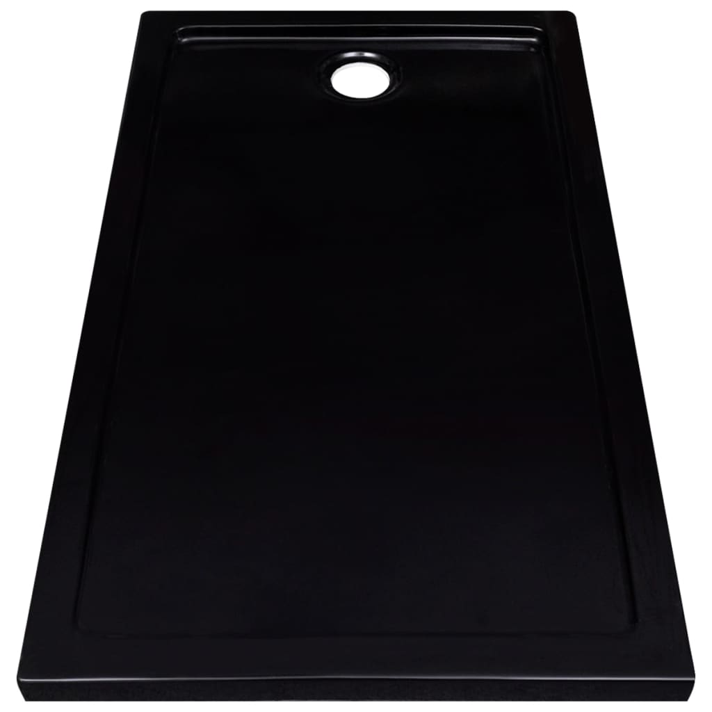 Shower Base Tray ABS Black 70x120 cm
