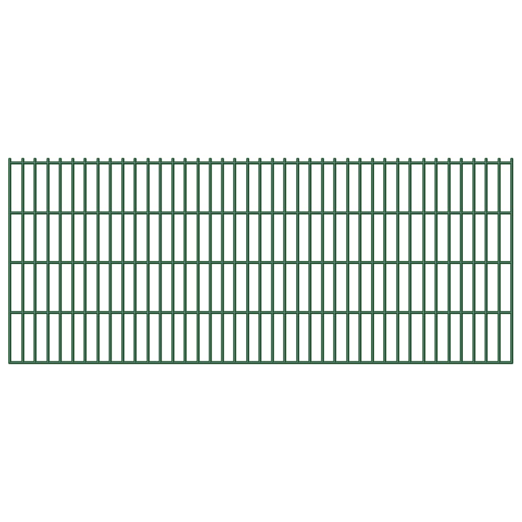 2D Gartenzaun-Paneel 20 Stk. 83 cm 40 m Grün 