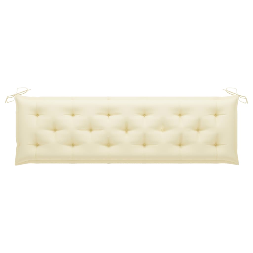 Cushion for Swing Chair Cream White 180 cm Fabric