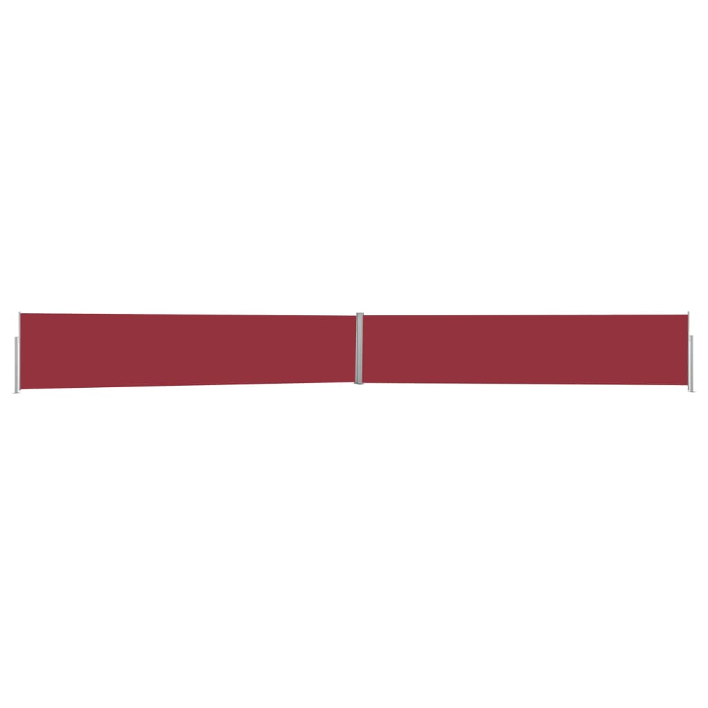 Ausziehbare Seitenmarkise 140x1200 cm Rot