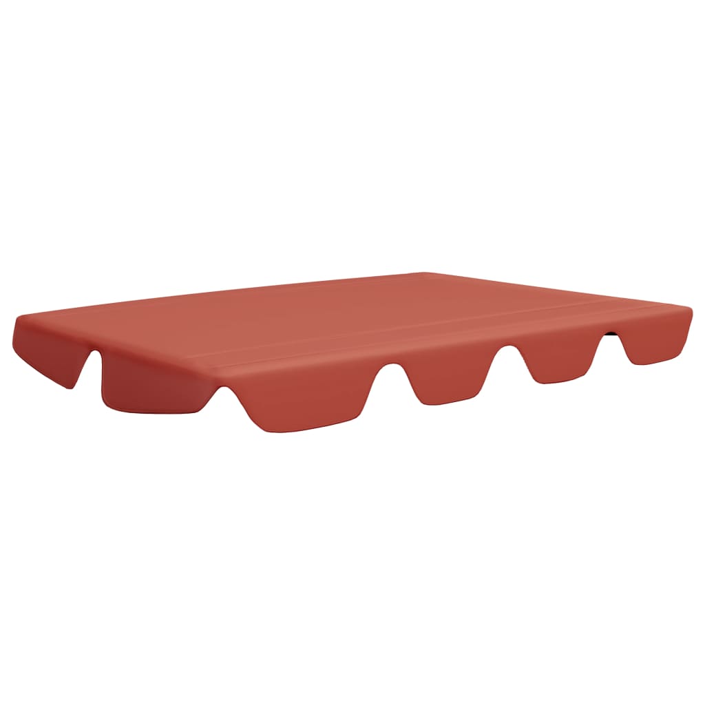 Ersatzdach für Hollywoodschaukel Terrakotta-Rot 150/130x70/105 cm 