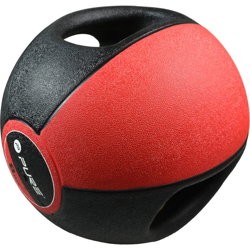 Pure2Improve Medicine Ball with Handles 8 kg Red