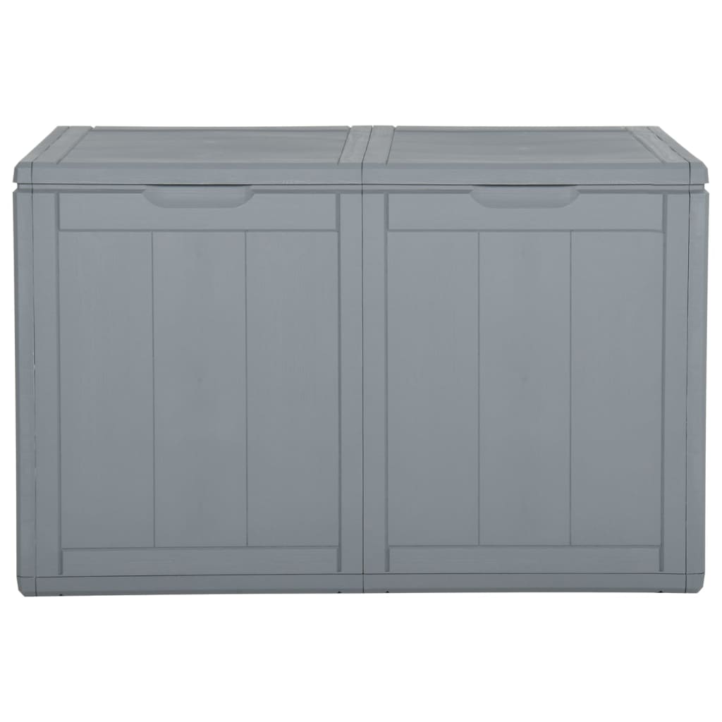 Garden Storage Box 180L Grey PP Rattan
