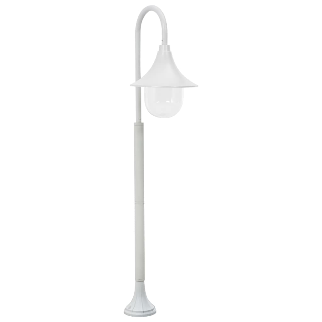 Garden Post Light E27 120 cm Aluminium White