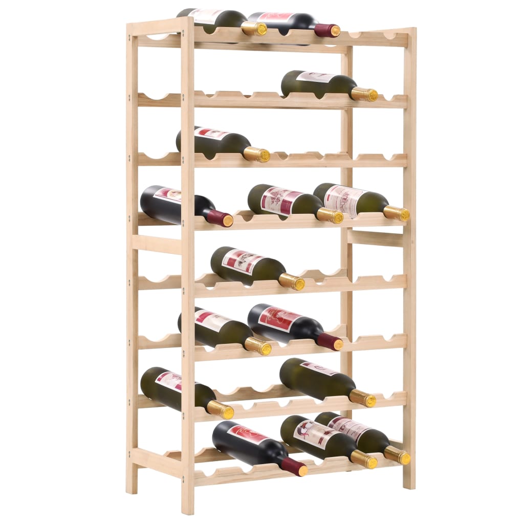 Wine Rack Cedar Wood 57.5x28x102 cm