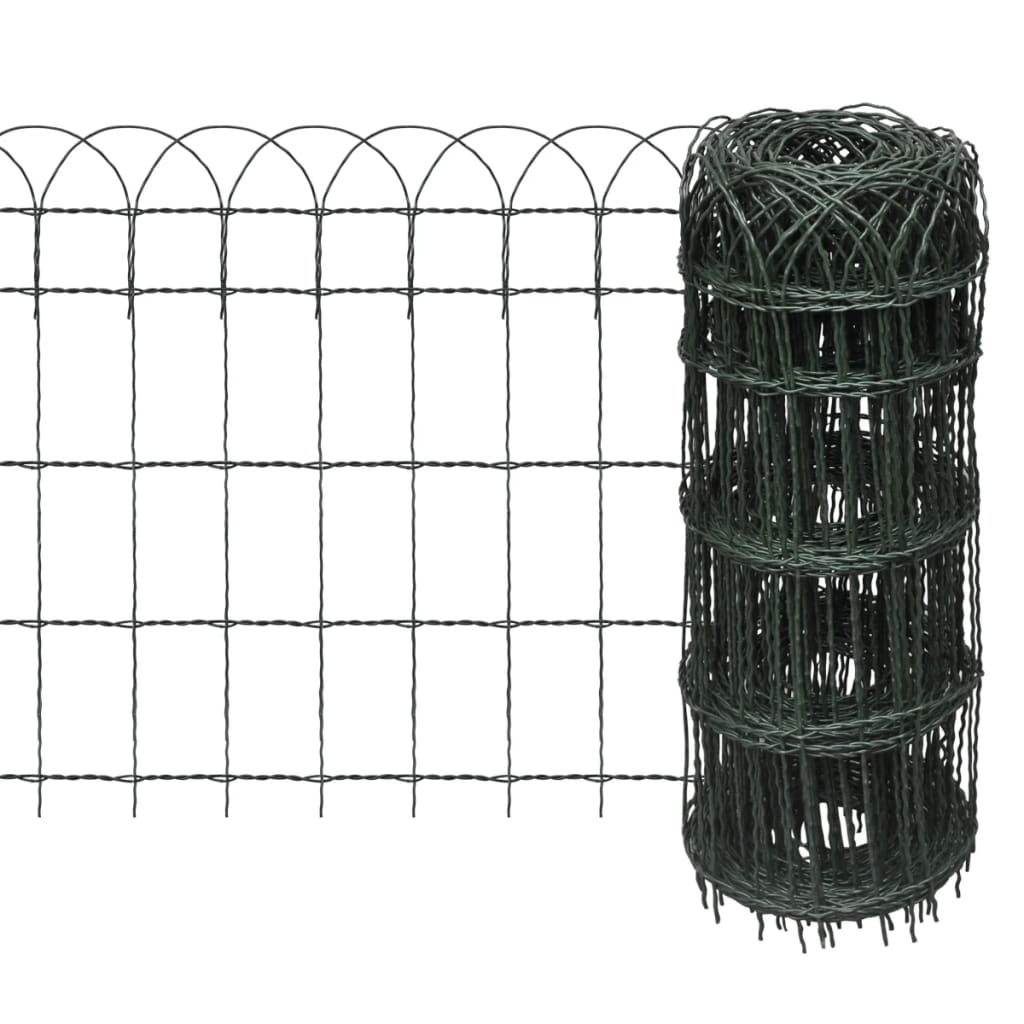 Garden Border Fence Powder-coated Iron 10x0,65 m