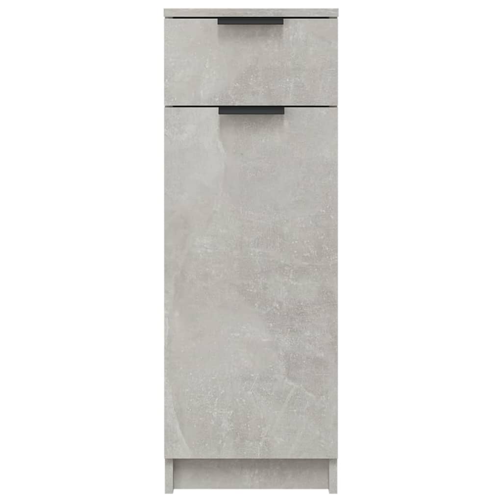 Bathroom Cabinet Concrete Grey 32x34x90 cm Engineered Wood