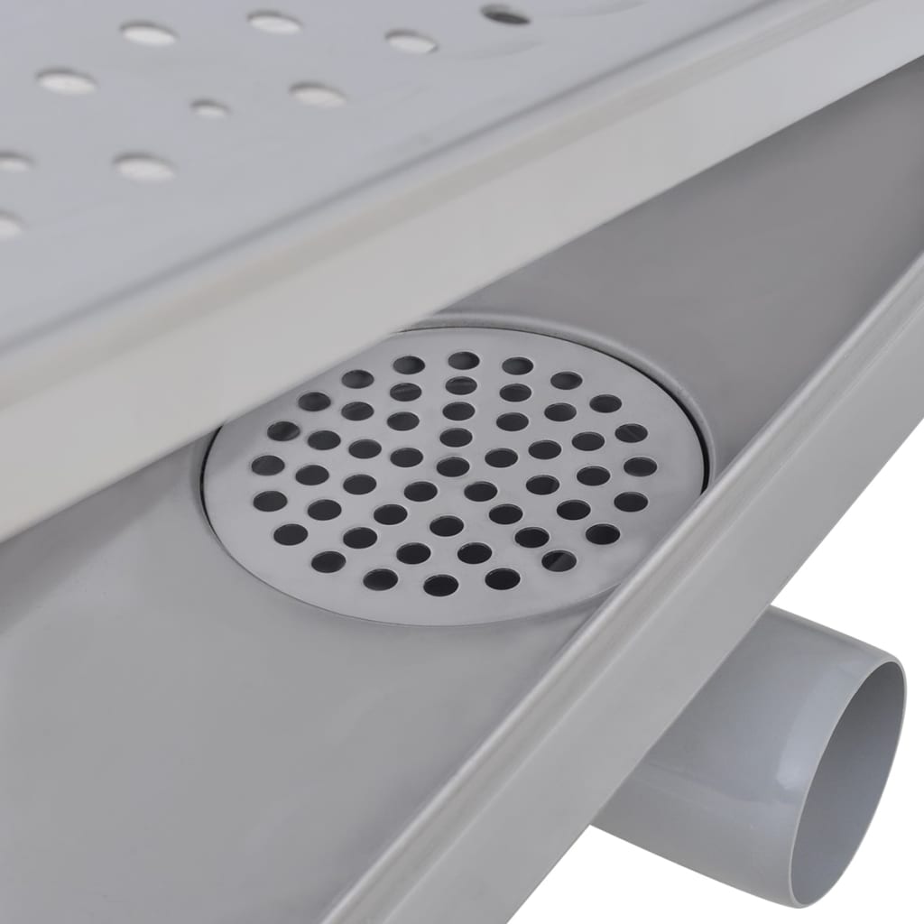 Linear Shower Drain Bubble 730x140 mm Stainless Steel