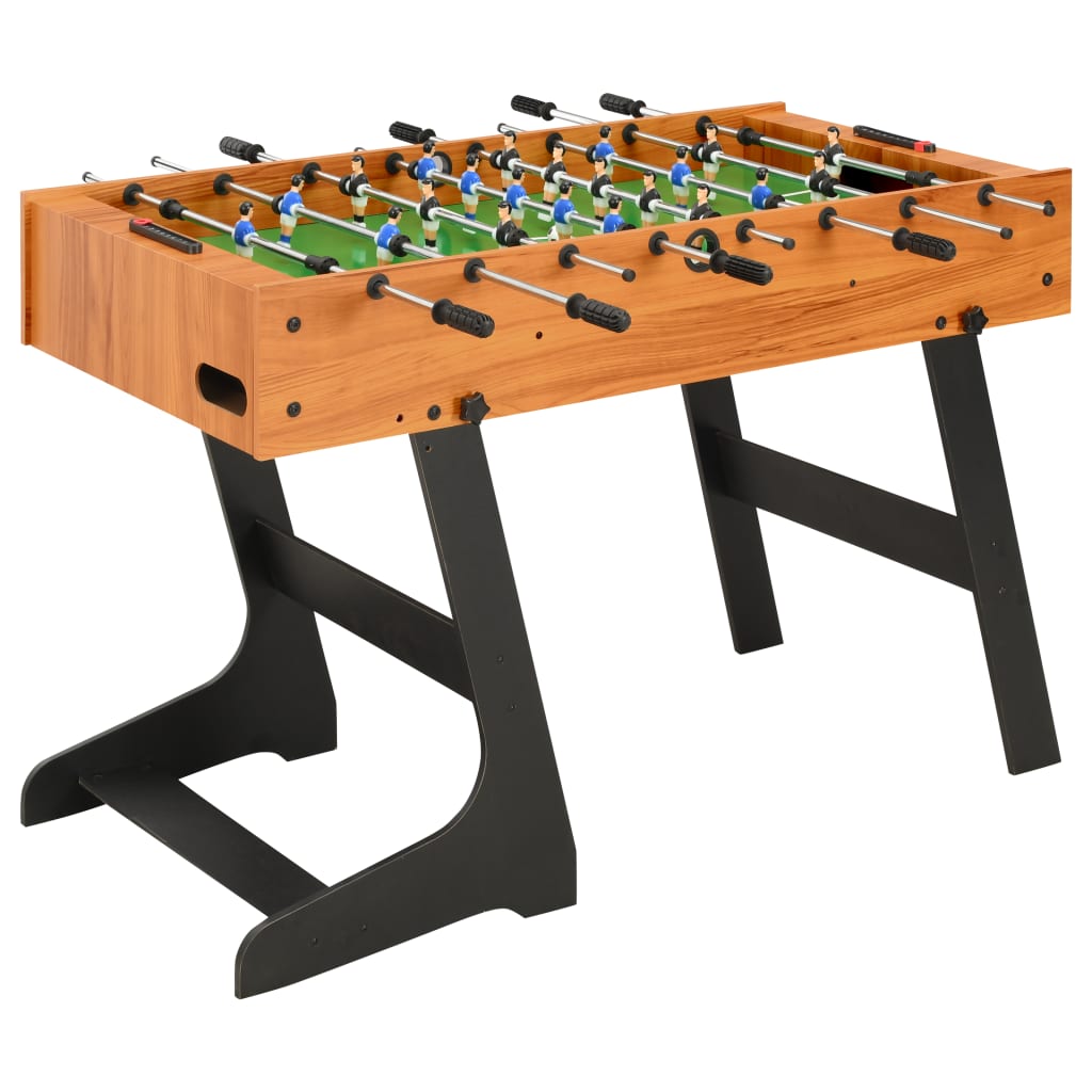 Folding Football Table 121x61x80 cm Light Brown