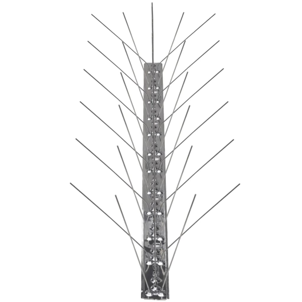 5-row Stainless Steel Bird & Pigeon Spikes Set of 6 3 m