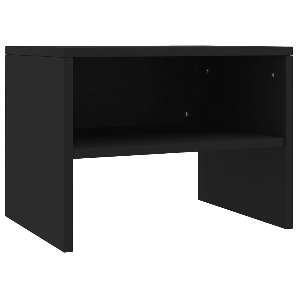 Bedside Cabinet Black 40x30x30 cm Engineered Wood